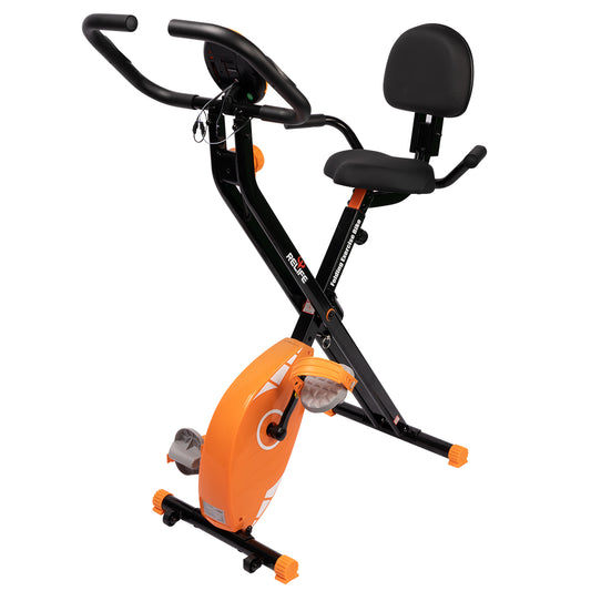 Fitness Folding Stationary Exercise Bike Magnetic X-Bike