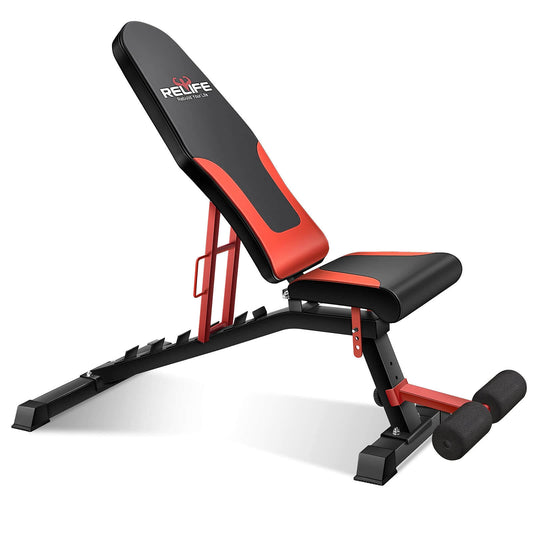 RELIFE REBUILD YOUR LIFE Workout Bench for Full Body Workout -   Vigbody