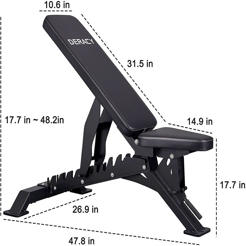 DERACY WB710 Adjustable Weight Bench