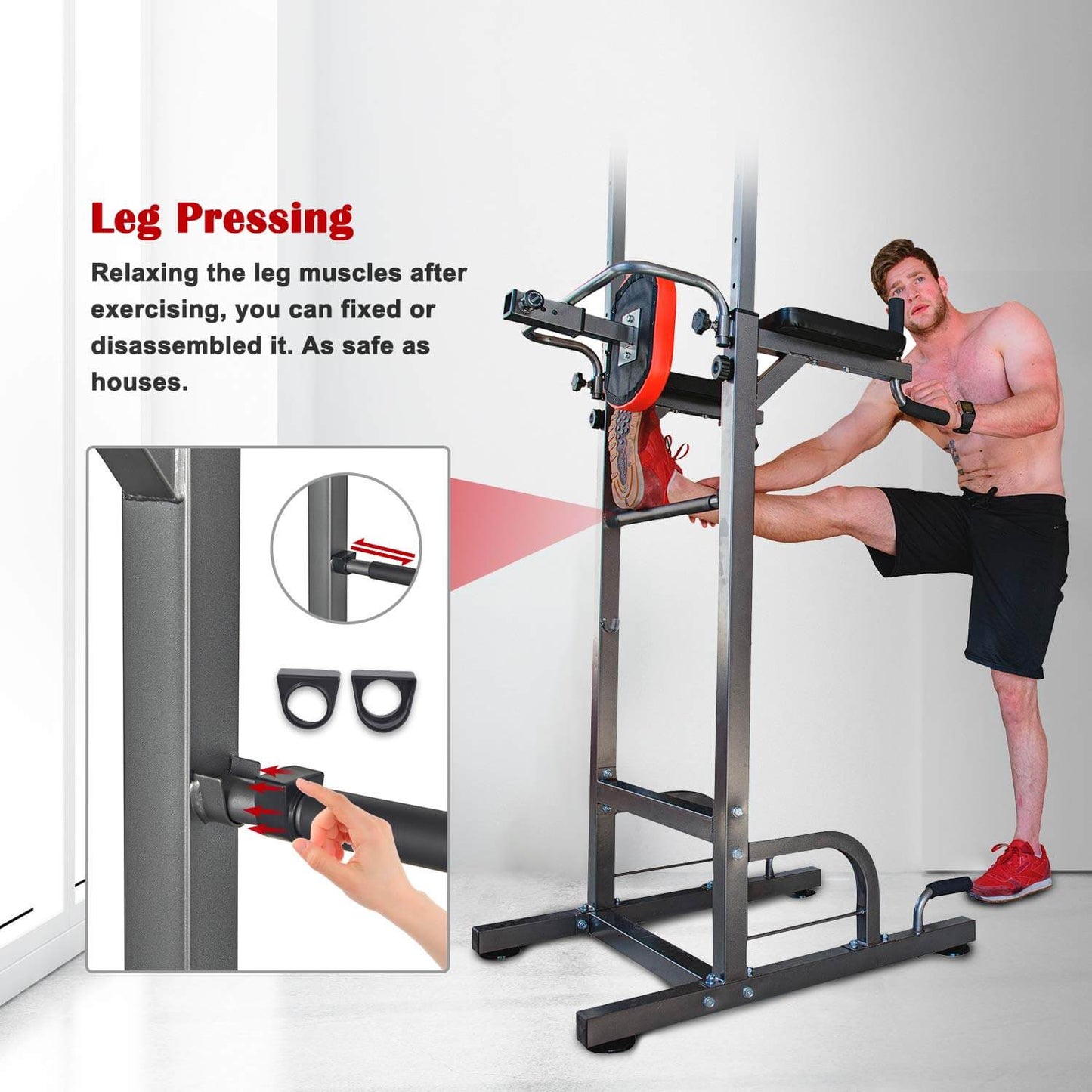 2023 Relife Best Power Tower Workout Pull Up Station for Home Gym