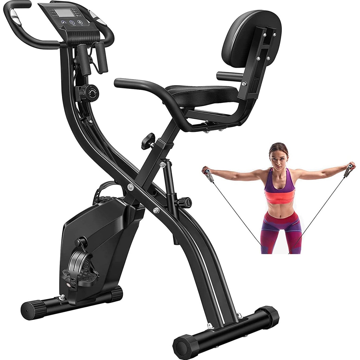 RELIFE 3 in 1 Exercise Bike Folding Exerpeutic Bike