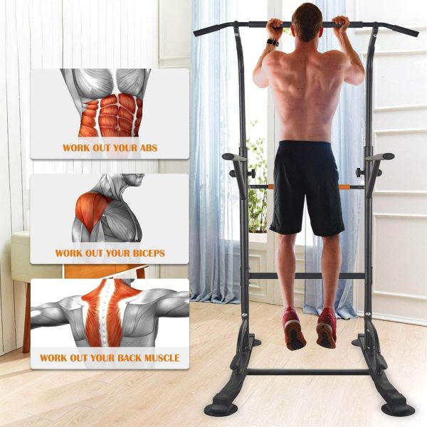 Chin Up Station ( Pull Up Dip Bar ) Power Tower Workout for Home Gym